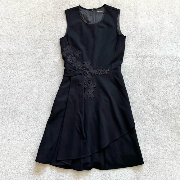 KOBI HALPERIN Eleni Floral Embroidered Sleeveless Dress Size 4 LBD MINIMALIST - Picture 11 of 11